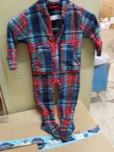 Alexander Del Rossi Fuzzy Super Warm PJs size XL