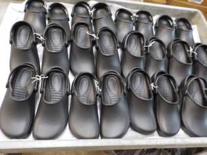 12 pair Black size 344 Clogs...