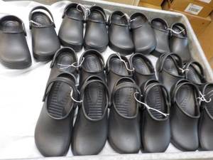 10 pair Black size 355 Clogs...