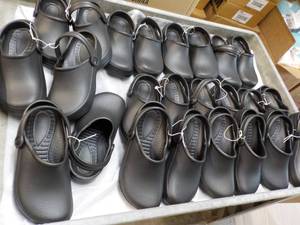 12 pair Black size 366 Clogs...