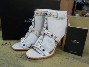 Coach size 7.5M Isabel Semi Matte Calk Chauk Sandals