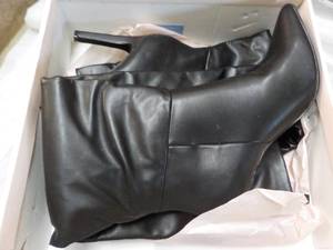 Just Fab size 12 Black Heeled Boots...