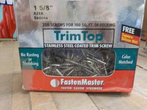 Trim Top 350 Stainless Steel Coated Trim Screws 1 58 Color Matched