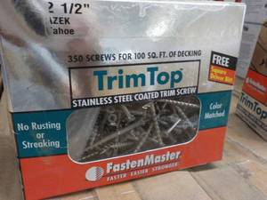 Trim Top 350 Stainless Steel Coated Trim Screws 2 12