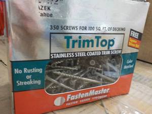 Trim Top 350 Stainless Steel Coated Trim Screws 2 12