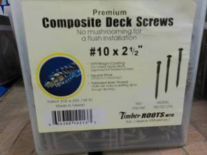 Premium Composite 5 lb. Deck Screws # 10 x 2 12