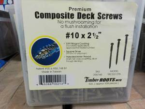 Premium Composite 5 lb. Deck Screws # 10 x 2 12