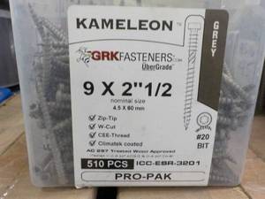 Kameleon 510 pcs GRK Fasteners 9 x 2 12