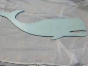 Wood Whale Wall Dcor 30 Long
