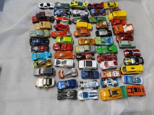 59 Hot Wheels -some from 1990 various manufacturers