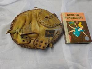 Regent Vintage Glove and Alice in Wonderland Book