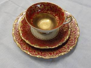 Desert Plate, Cup and Saucer Set Bavaria
