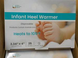 4 x 25 Infant Heel Warmers...