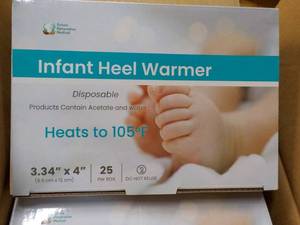 4 x 25 Infant Heel Warmers...