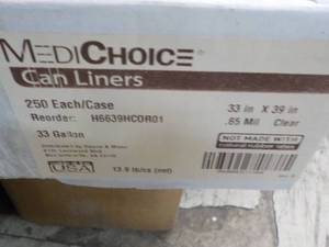 250 x 33 gallon Trash Bags...