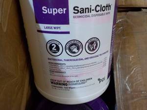 12 x Super Sani-Cloth Large Wipes...