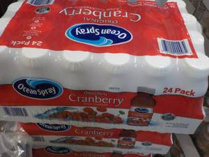 24 pack 10 oz bottles Ocean Spray Cranberry Juice