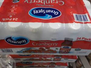 24 pack 10 oz bottles Ocean Spray Cranberry Juice