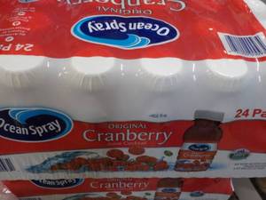 24 pack 10 oz bottles Ocean Spray Cranberry Juice