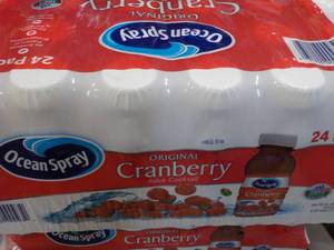 24 pack 10 oz bottles Ocean Spray Cranberry Juice