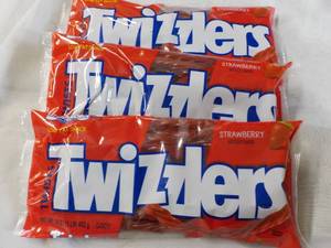 3 x 16 oz Bags Strawberry Twizzlers...