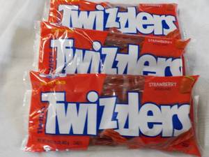 3 x 16 oz Bags Strawberry Twizzlers...