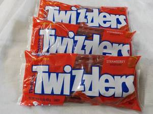 3 x 16 oz Bags Strawberry Twizzlers...
