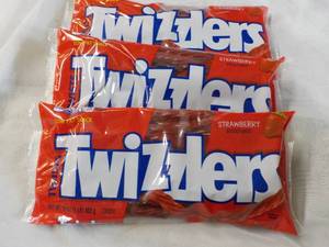 3 x 16 oz Bags Strawberry Twizzlers...