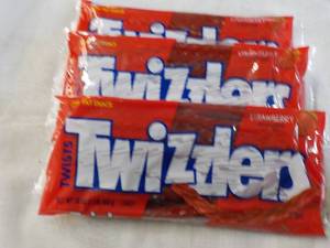 3 x 16 oz Bags Strawberry Twizzlers...