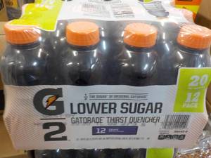 12 pack Gatorade Lower Sugar Grape...