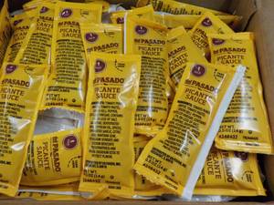 2 x 200 ct Boxes Pasado Picante Sauce single serve packets