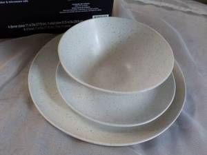Mainstays 12 pc Dinnerware Set Juego de Vajilla