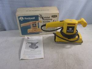 lot 29 image: (CS) Rockwell Orbital Finishing Sander with Box - Works