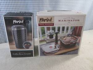 lot 38 image: (CSB) Parini Coffee Bean Grinder and Vacuum Seal Marinator