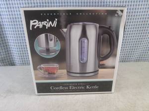 lot 160 image: (BS) Parini Stainless Steel Cordless Electric Kettle - New