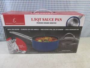 lot 193 image: (BS) Emeril Lagasse Ceramic Nonstick 1.5 Qt Sauce Pan
