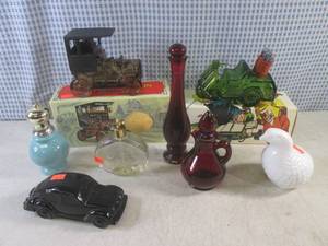 lot 312 image: (BSB) Assorted Vintage Avon After Shave Etc Bottles