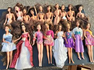 18-Assorted Brunette BarbieFashion Dolls