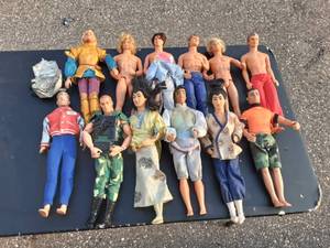 12-Assorted Male Dolls (Ken, G.I. Joe, Princes)