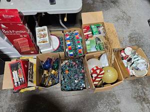 Large Lot Of Christmas Decor