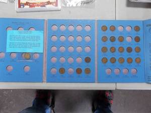 Flying Eagle & Indian Head Coin Folder And Civil War 1863 Indian Head Coin. 22 Coins In All