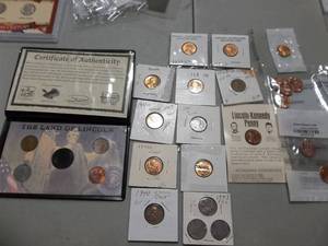 Collection Of Wheats & Newer Mint State Cents Slabbed