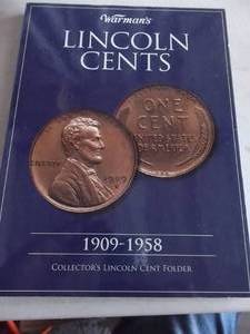 Warmans Lincoln Cents Collectors Album 1909-1958 Only Has A Few Coins