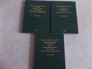 3-NEW Coin Albums Flying Eagle & Indian Head Head 1857-1909, 2-Lincoln Memorial Albums 1971-1978 & 1979-1999