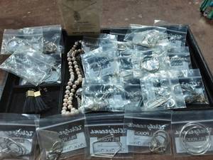 20 Pair Of Assorted Silver Tone Earrings