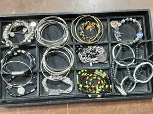 Lava Bead Necklace & 20-Bracelets