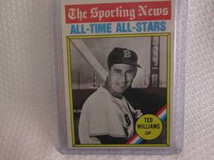 lot 129 image: 1976 Topps Ted Williams All Time Al...