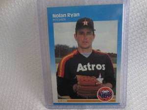 lot 137 image: 1987 Fleer Nolan Ryan Card...