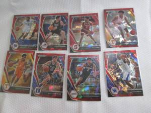 lot 142 image: 2021 Prizm Basketball Red Ice Prizm...