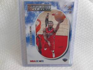 lot 145 image: 2021-22 Hoops Zion Williamson Skyvi...